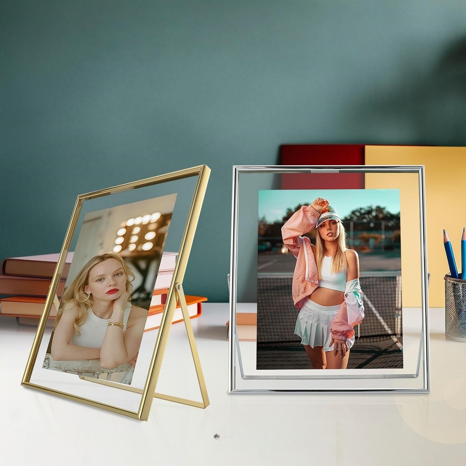 8×10 Crystal Glass Photo Frame, 2 Pack