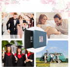 Cokiyaya Family Photo Album, Canvas Cover, Self-Adhesive Pages (Black)